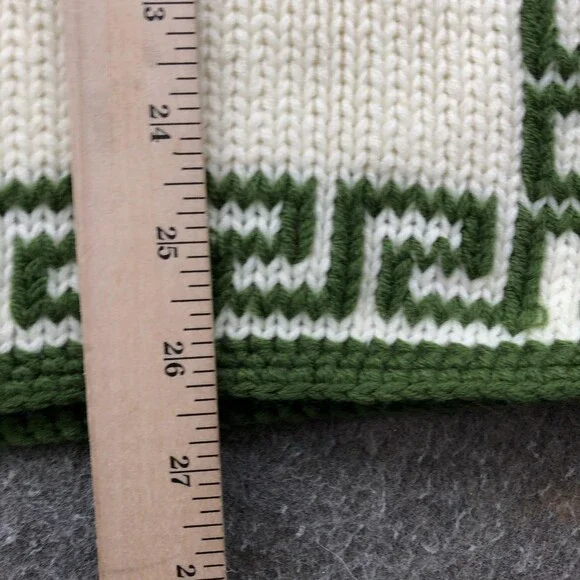 Vintage Carol Brent Sweater Mens 38 Knit Pullover Greek Key Korea 70s